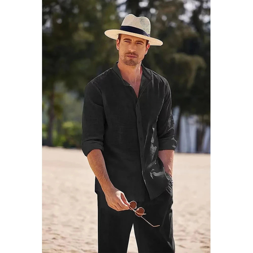 Casual uomo cordinato camicia e pantalone